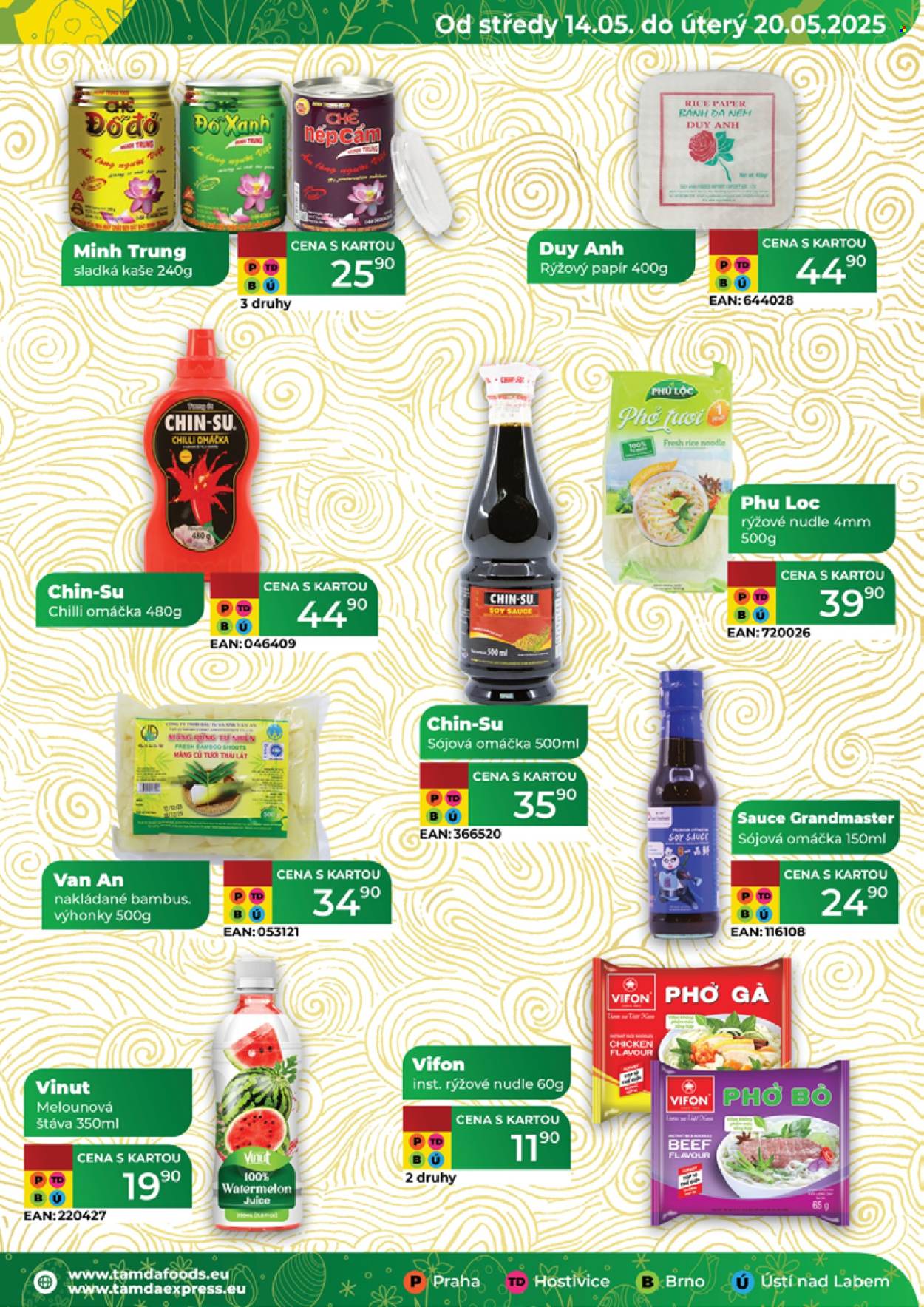 Leták Tamda Foods - 14.5.2025 - 20.5.2025. Strana 1