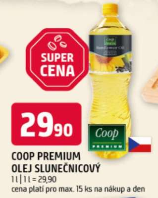 COOP PREMIUM OLEJ SLUNEČNICOVÝ