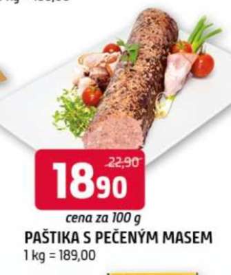 Paštika s pečeným masem