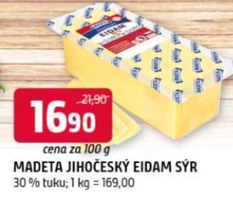 MADETA Jihočeský Eidam sýr