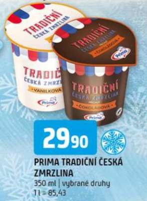 Prima tradiční česká zmrzlina