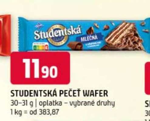 STUDENTSKÁ PEČEŤ WAFER