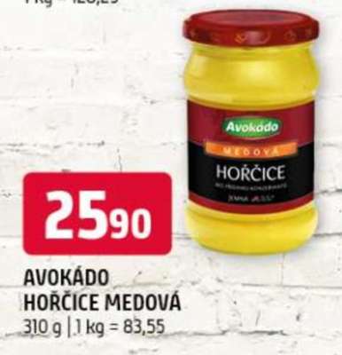 AVOKÁDO HOŘČICE MEDOVÁ