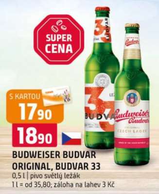 Budweiser Budvar Original Budvar 33