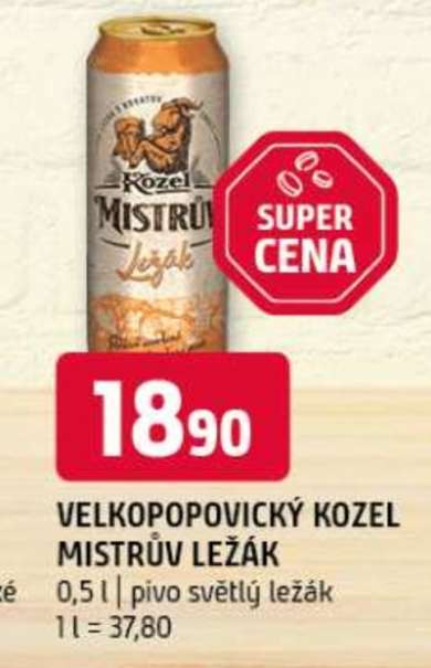 Velkopopovický Kozel Mistrův ležák