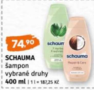 SCHAUMA šampon vybrané druhy