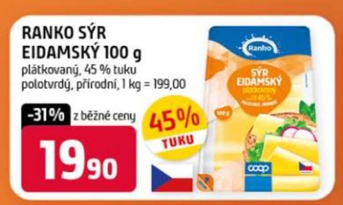 RANKO SÝR EIDAMSKÝ 100 g