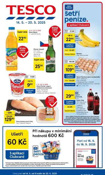 Leták TESCO - 14.5.2025 - 20.5.2025.