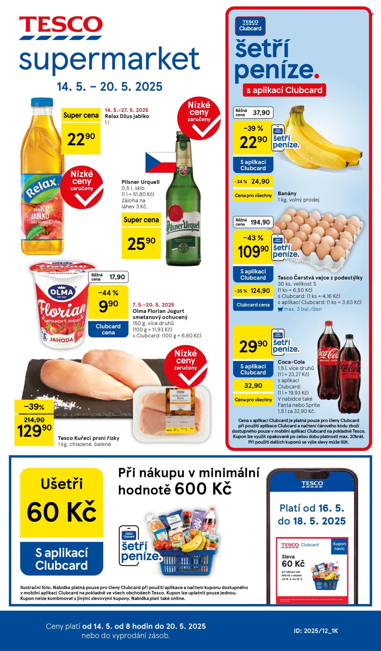 Leták TESCO supermarket - 14.5.2025 - 20.5.2025. Strana 1