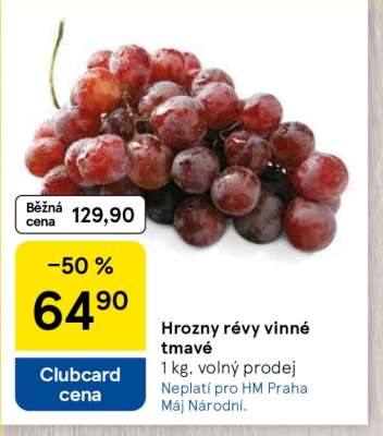 Hrozny révy vinné tmavé