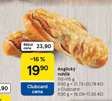 Anglický rohlík*
