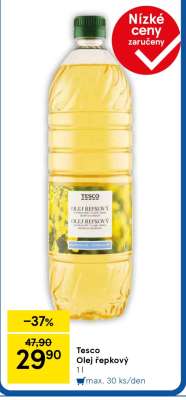 Tesco olej řepkový