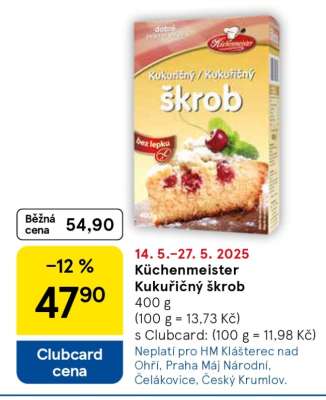 Küchenmeister Kukuřičný škrob