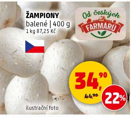Žampiony balené