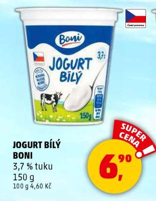 JOGURT BÍLÝ BONI