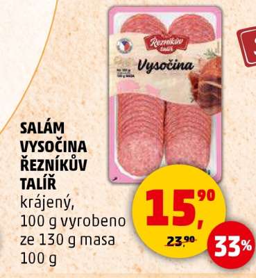SALÁM VYSOČINA ŘEZNÍKŮV TALÍŘ