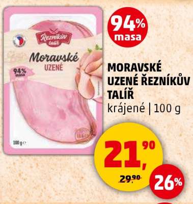 MORAVSKÉ UZENÉ ŘEZNÍKŮV TALÍŘ
