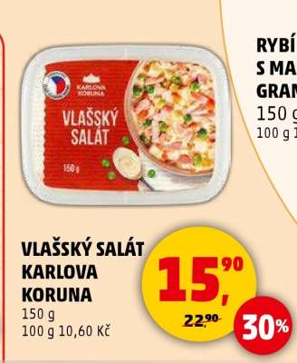 VLAŠSKÝ SALÁT KARLOVA KORUNA
