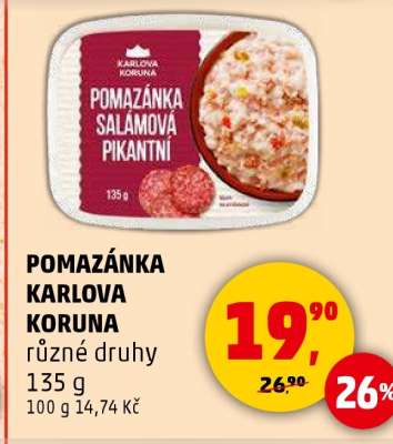 POMAZÁNKA KARLOVA KORUNA