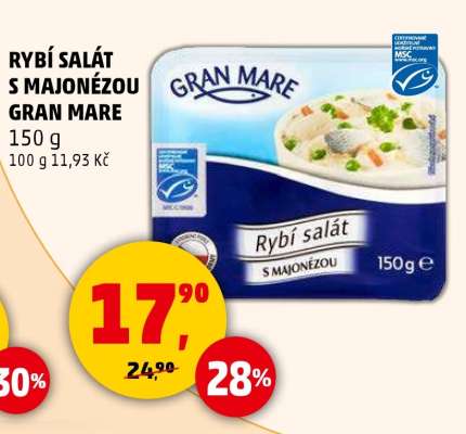 RYBÍ SALÁT S MAJONÉZOU GRAN MARE