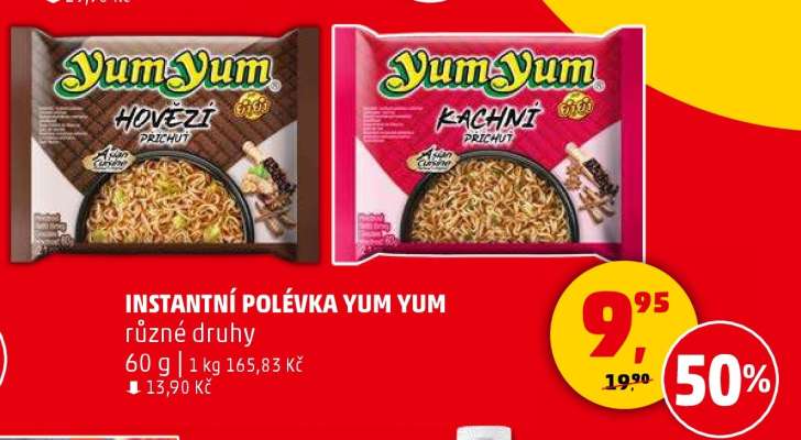 INSTANTNÍ POLÉVKA YUM YUM