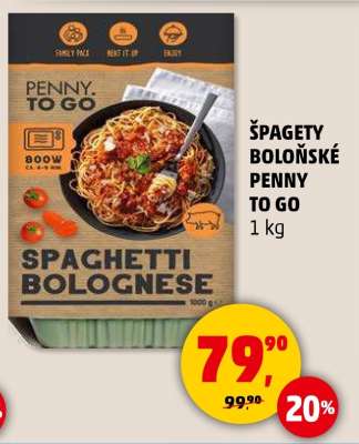 Špagety boloňské Penny To Go