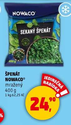 Špenát NOWACO mražený