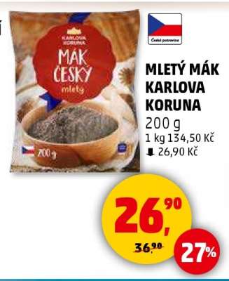MLETÝ MÁK KARLOVA KORUNA