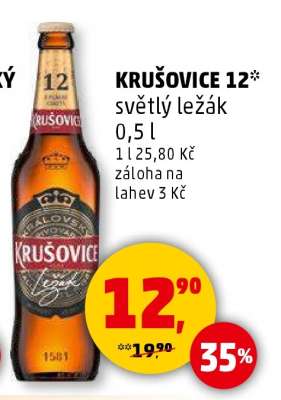 Krušovice 12 světlý ležák