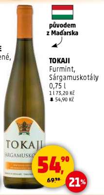 TOKAJI Furmint, Sárgamuskotály 0,75 l