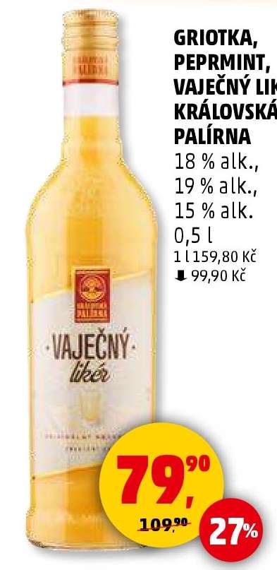 VAJEČNÝ LIKÉR KRÁLOVSKÁ PALÍRNA