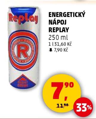 ENERGETICKÝ NÁPOJ REPLAY