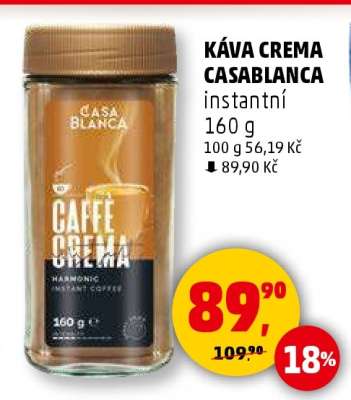 KÁVA CREMA CASABLANCA