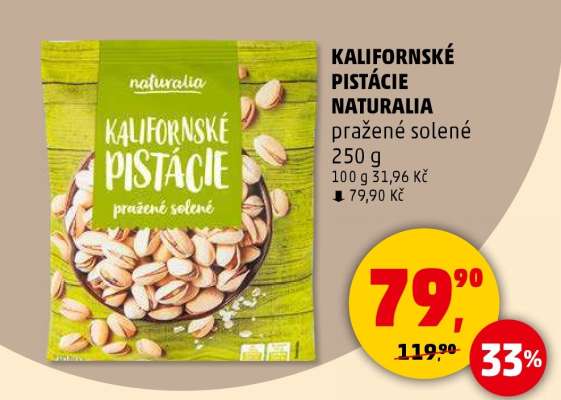 KALIFORNSKÉ PISTÁCIE NATURALIA