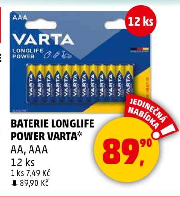 BATERIE LONGLIFE POWER VARTA*