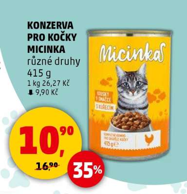KONZERVA PRO KOČKY MICINKA