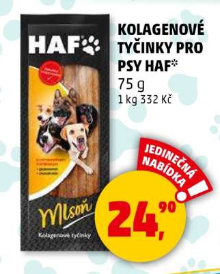 Kolagenové tyčinky pro psy HAF