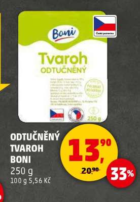 ODTUČNĚNÝ TVAROH BONI