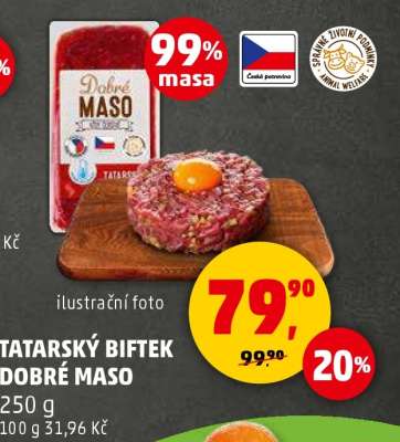 TATARSKÝ BIFTEK DOBRÉ MASO