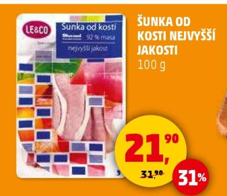 Šunka od kosti nejvyšší jakosti