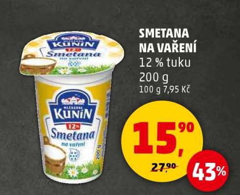 Smetana na vaření