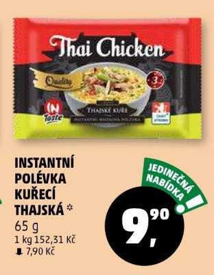 Instantní polévka kuřecí thajská