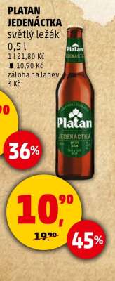 PLATAN JEDENÁCTKA světlý ležák
