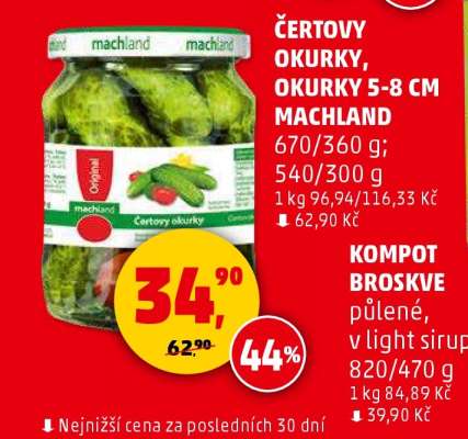 Čertovy okurky, okurky 5-8 cm Machland