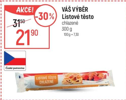 Váš výběr Listové těsto