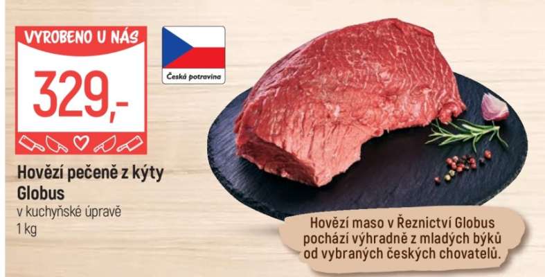 Hovězí pečeně z kýty Globus