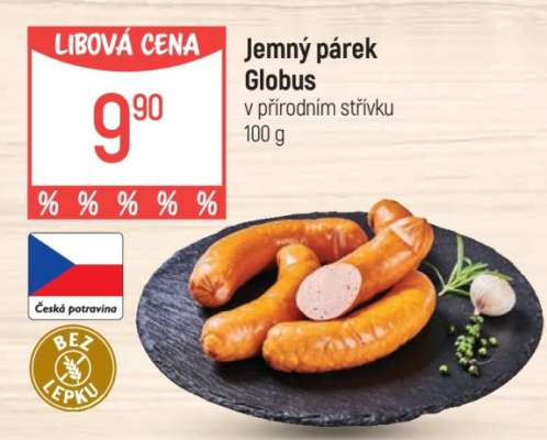 Jemný párek Globus