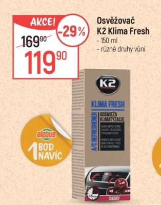 Osvěžovač K2 Klima Fresh