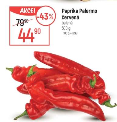 Paprika Palermo červená