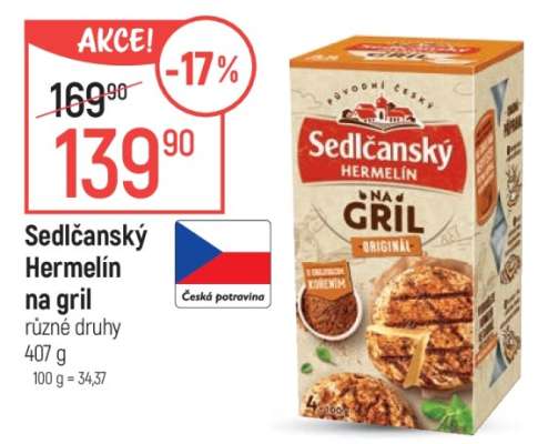 Sedlčanský hermelín na gril